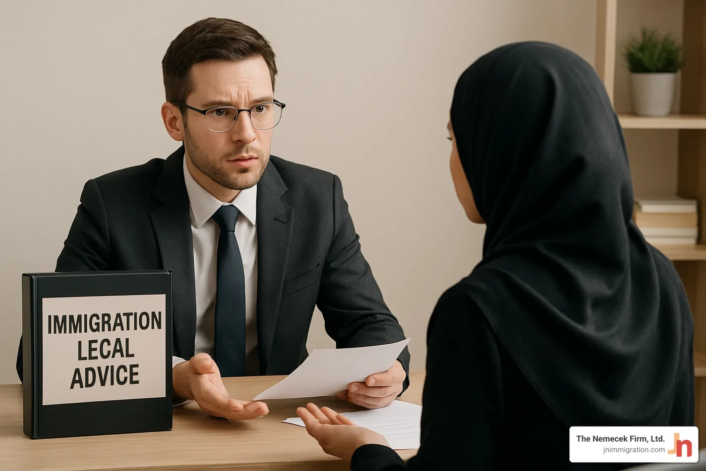 organized immigration documents in folder - immigration legal advice
