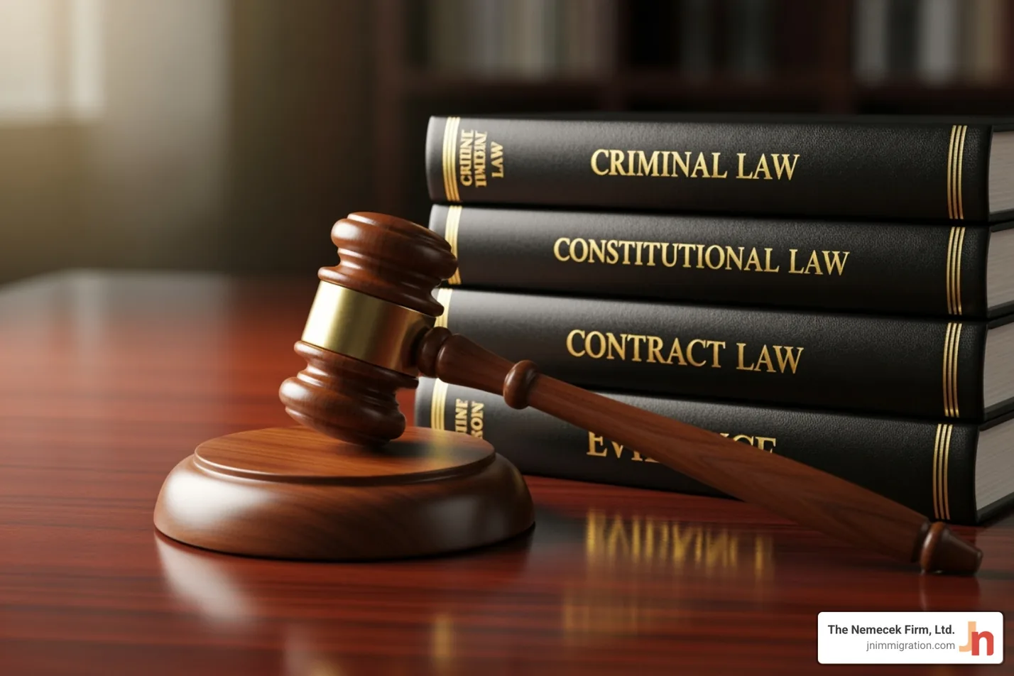 gavel on a stack of legal books - asylum seeker lawyer