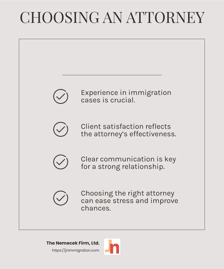 Client satisfaction is a key indicator when choosing an immigration attorney. - immigration attorney cleveland infographic checklist-light-beige Client satisfaction is a key indicator when choosing an immigration attorney. - immigration attorney cleveland infographic checklist-light-beige