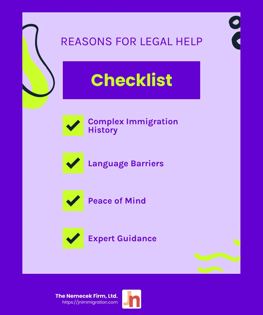 Benefits of hiring a lawyer - do i need a lawyer to file for citizenship infographic checklist-fun-neon Benefits of hiring a lawyer - do i need a lawyer to file for citizenship infographic checklist-fun-neon